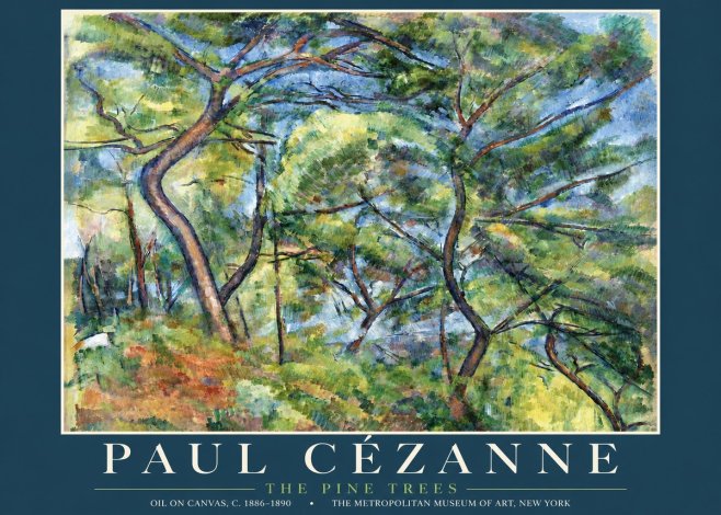 Paul Cézanne The Pine Trees No3 - Poster