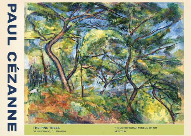 Paul Cézanne The Pine Trees No4 - Poster
