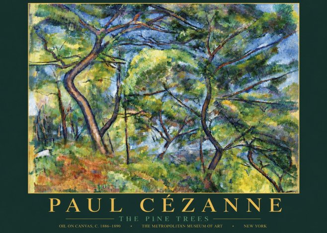 Paul Cézanne The Pine Trees No5 - Poster
