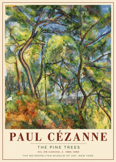 Paul Cézanne The Pine Trees No6 - Poster