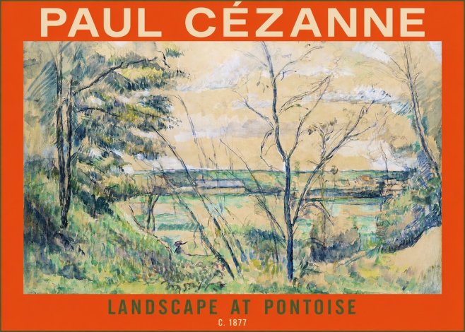 Paul Cézanne View of the Oise at Pontoise I No5 - Poster