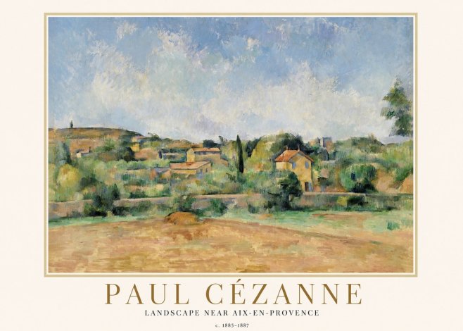 Paul Cézanne Landscape Near Aix-en-provence I No1 - Poster
