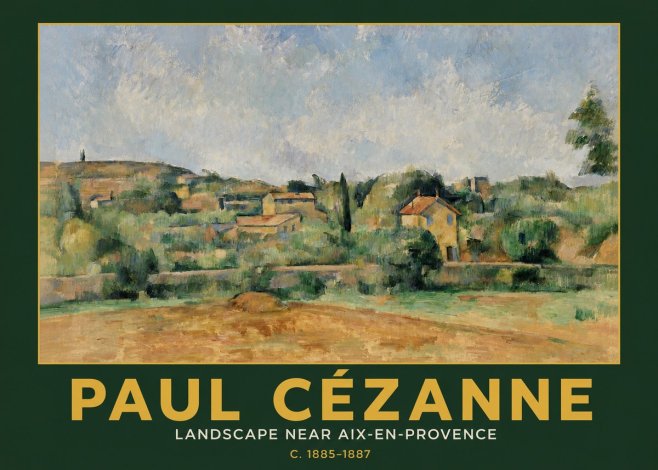 Paul Cézanne Landscape Near Aix-en-provence I No3 - Poster