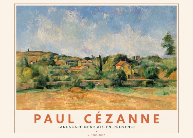 Paul Cézanne Landscape Near Aix-en-provence I No4 - Poster
