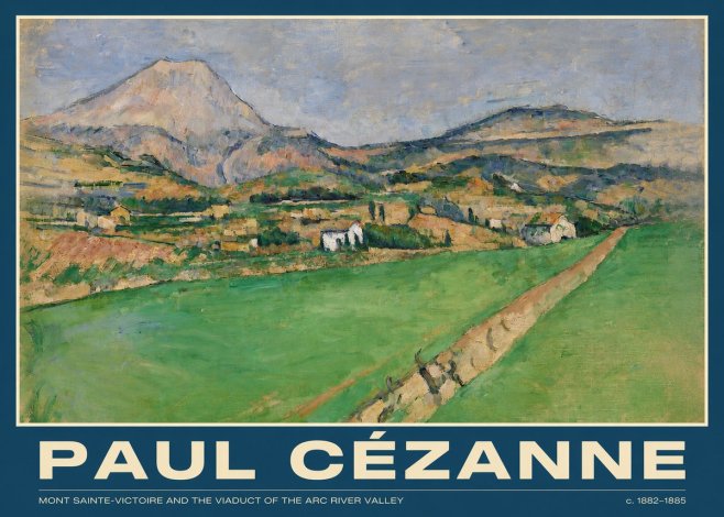 Paul Cézanne Mont Sainte-victoire and the Viaduct of the Arc River Valley No2 - Poster