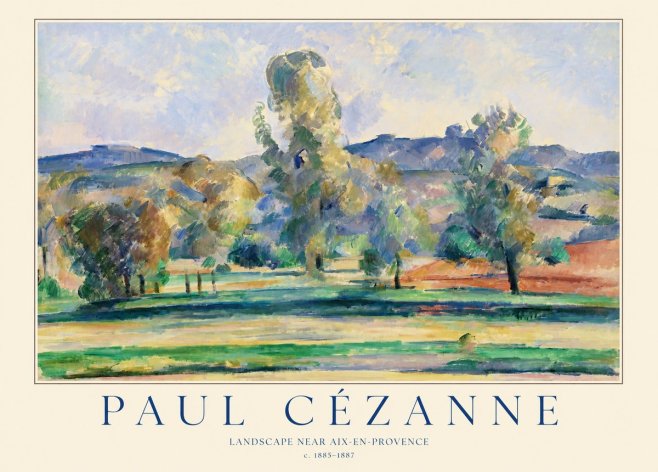 Paul Cézanne Landscape Near Aix-en-provence II No1 - Poster