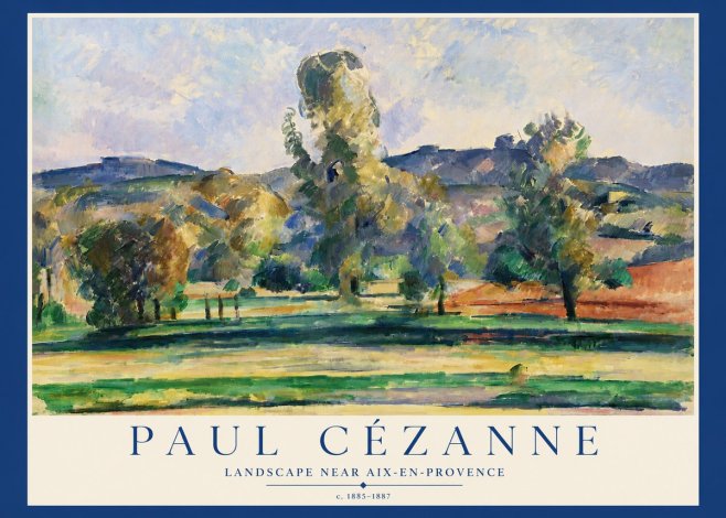 Paul Cézanne Landscape Near Aix-en-provence II No3 - Poster