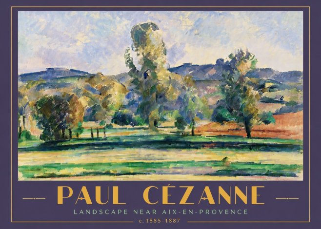 Paul Cézanne Landscape Near Aix-en-provence II No5 - Poster