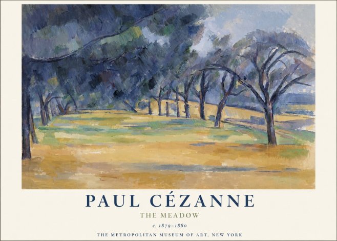Paul Cézanne The Meadow No1 - Poster