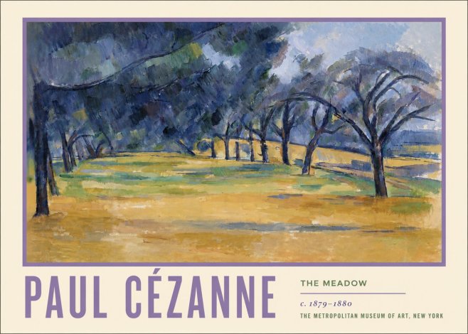 Paul Cézanne The Meadow No5 - Poster