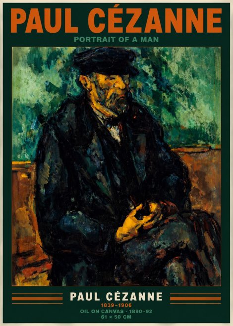 Paul Cézanne Portrait of a Man I No2 - Poster