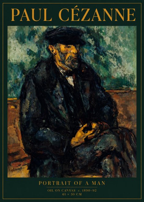 Paul Cézanne Portrait of a Man I No5 - Poster