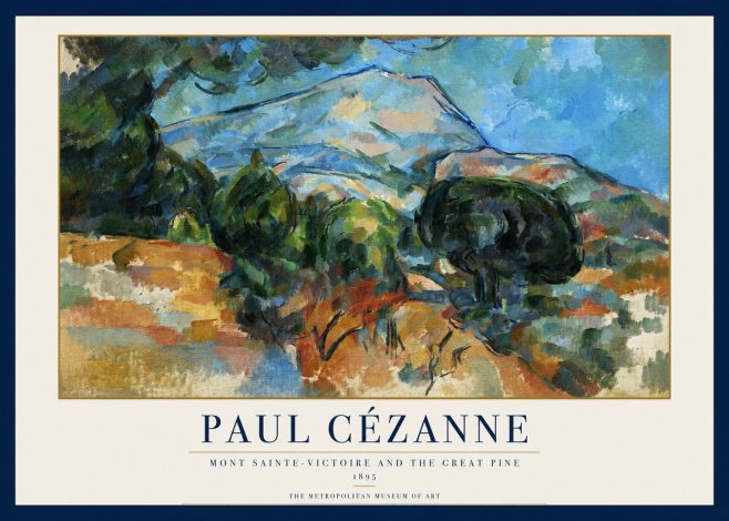 Paul Cézanne Mont Sainte-victoire and the Great Pine No1 - Poster