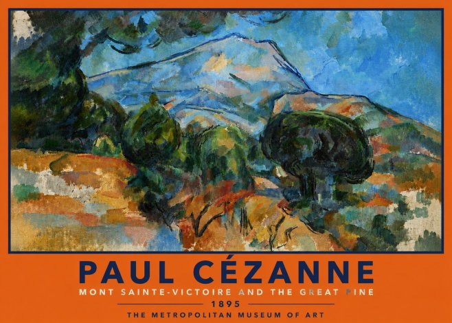 Paul Cézanne Mont Sainte-victoire and the Great Pine No5 - Poster