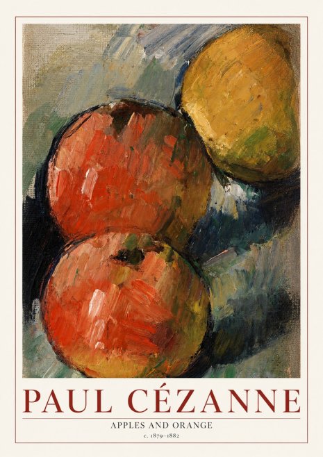 Paul Cézanne Apples and Orange No1 - Poster