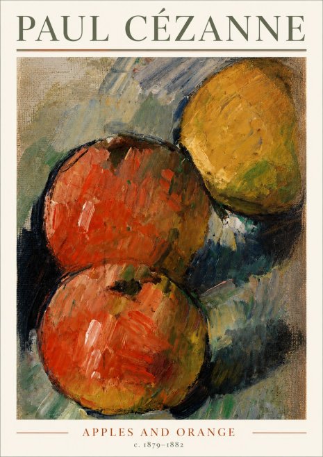 Paul Cézanne Apples and Orange No3 - Poster