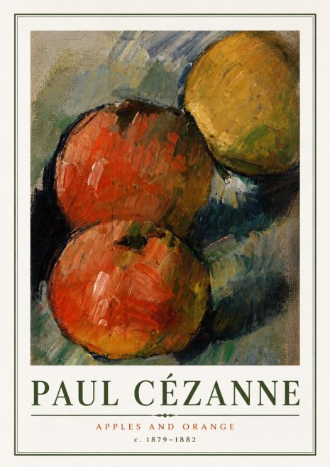 Paul Cézanne Apples and Orange No5 - Poster