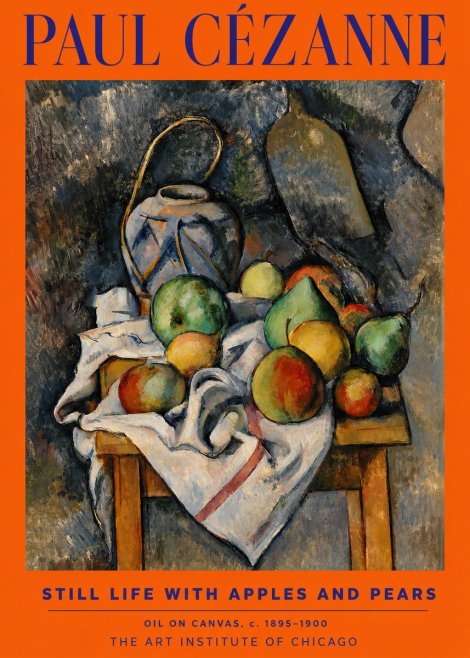 Paul Cézanne Still Life with Apples and Pears No2 - Poster