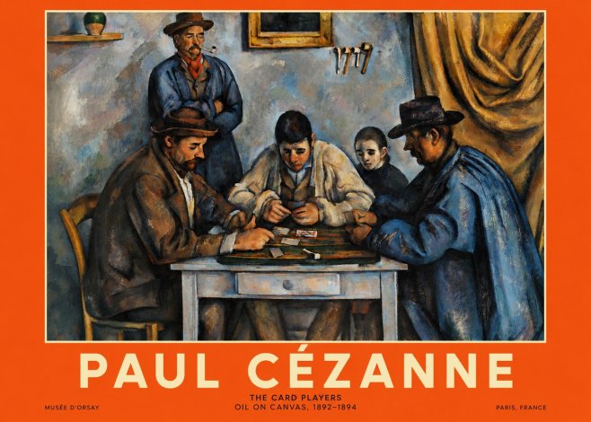 Paul Cézanne The Card Players I No2 - Poster