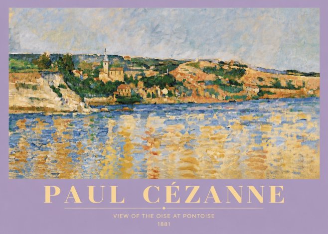 Paul Cézanne View of the Oise at Pontoise II No5 - Poster