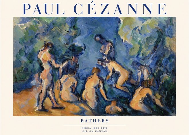 Paul Cézanne Bathers I No1 - Poster