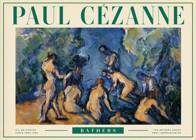 Paul Cézanne Bathers I No3 - Poster