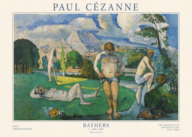 Paul Cézanne Bathers II No1 - Poster