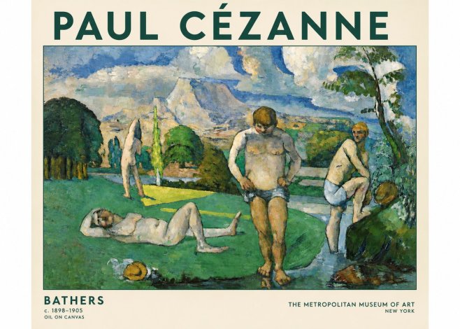 Paul Cézanne Bathers II No4 - Poster