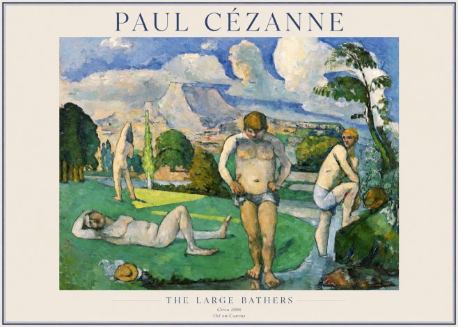 Paul Cézanne Bathers II No5 - Poster