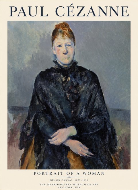 Paul Cézanne Portrait of a Woman I No1 - Poster