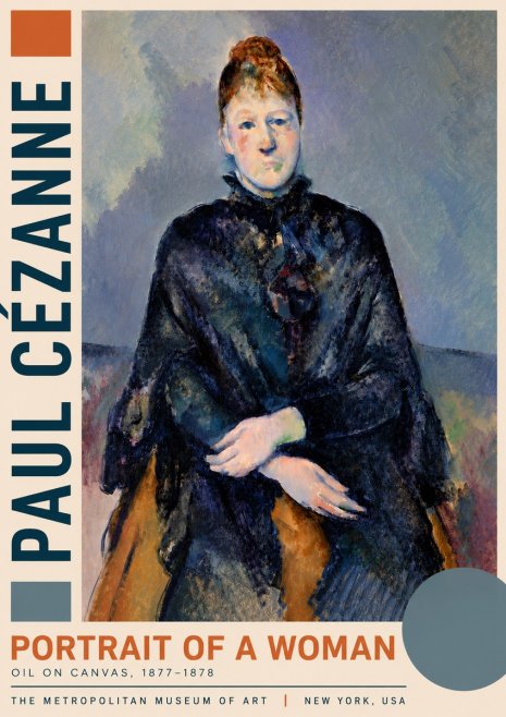 Paul Cézanne Portrait of a Woman I No3 - Poster