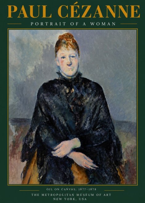 Paul Cézanne Portrait of a Woman I No5 - Poster
