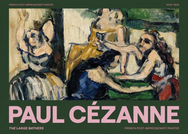 Paul Cézanne The Large Bathers II No2 - Poster