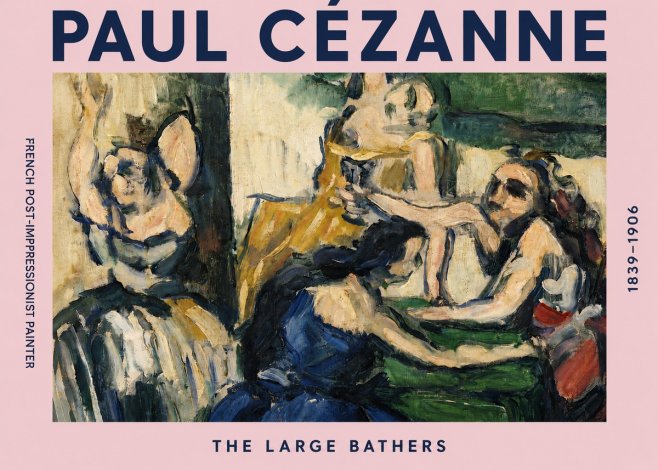 Paul Cézanne The Large Bathers II No4 - Poster