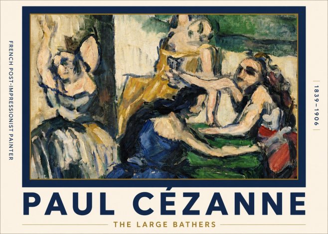 Paul Cézanne The Large Bathers II No5 - Poster