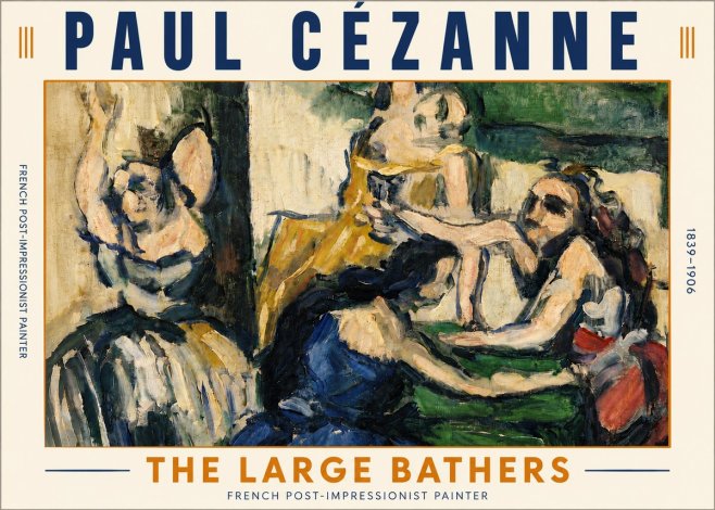 Paul Cézanne The Large Bathers II No6 - Poster