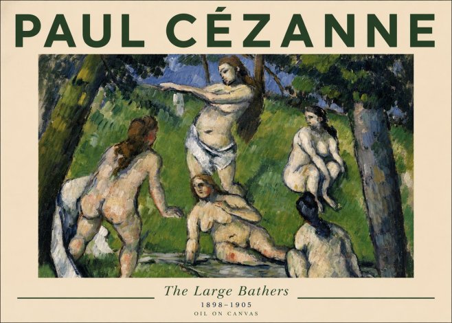 Paul Cézanne The Large Bathers III No5 - Poster