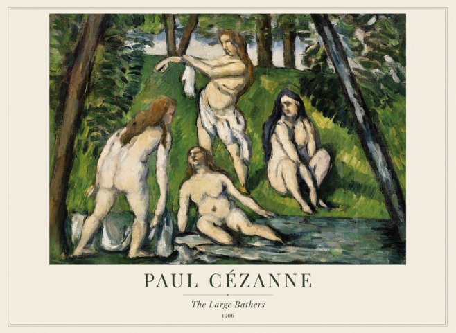 Paul Cézanne The Large Bathers IV No1 - Poster