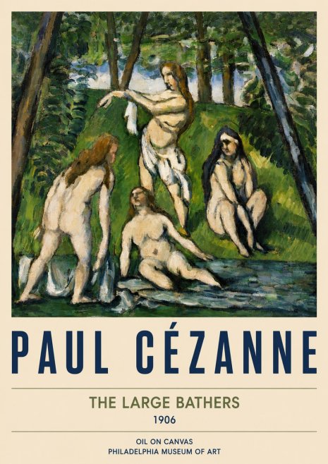 Paul Cézanne The Large Bathers IV No5 - Poster