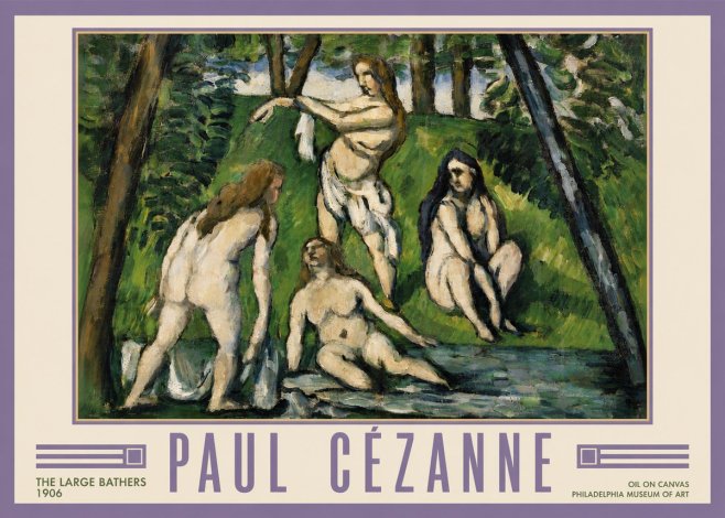 Paul Cézanne The Large Bathers IV No6 - Poster