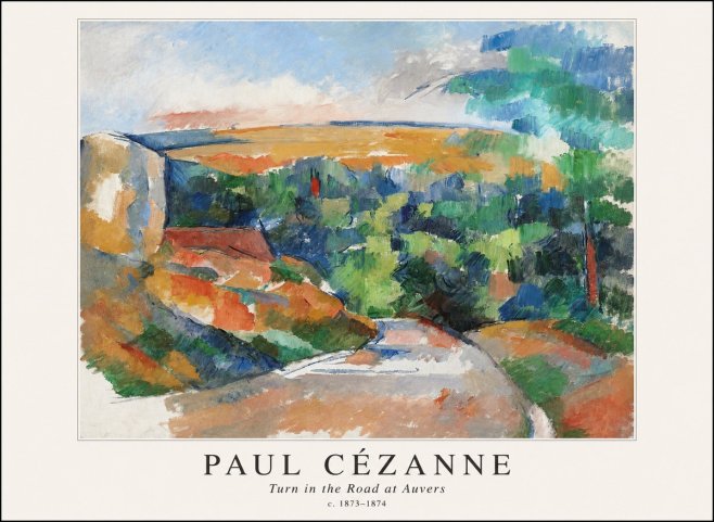 Paul Cézanne The Road from Le Tholonet No4 - Poster