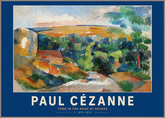 Paul Cézanne The Road from Le Tholonet No5 - Poster