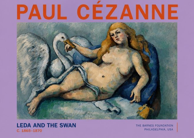 Paul Cézanne Leda and the Swan No2 - Poster