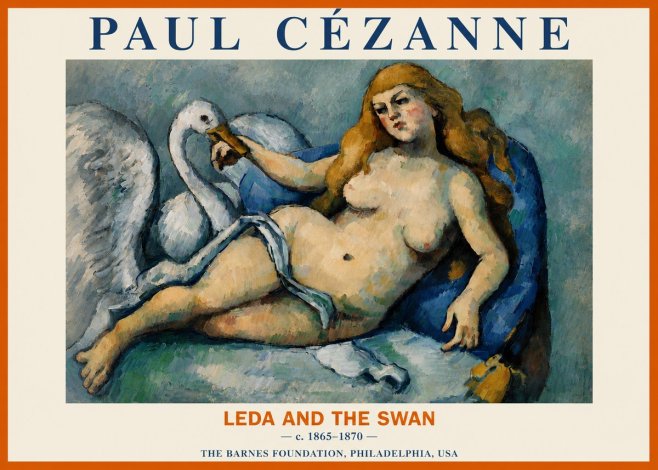 Paul Cézanne Leda and the Swan No3 - Poster
