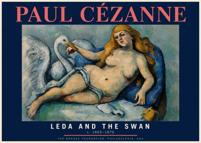 Paul Cézanne Leda and the Swan No4 - Poster