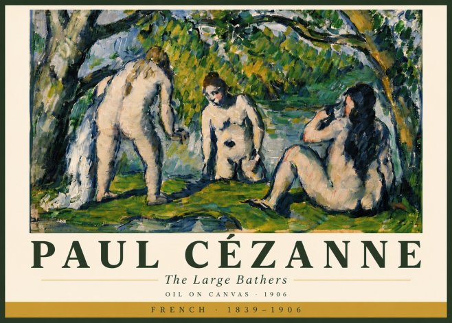 Paul Cézanne The Large Bathers V No5 - Poster