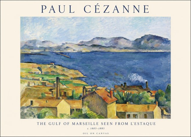 Paul Cézanne The Gulf of Marseille Seen from L'estaque No1 - Poster