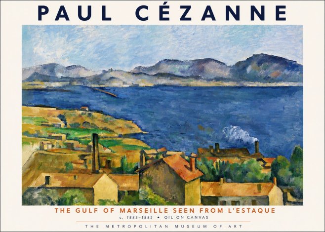 Paul Cézanne The Gulf of Marseille Seen from L'estaque No5 - Poster