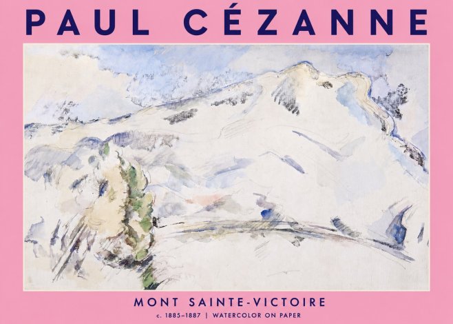 Paul Cézanne Mont Sainte-victoire No4 - Poster