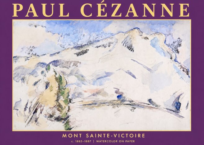 Paul Cézanne Mont Sainte-victoire No5 - Poster
